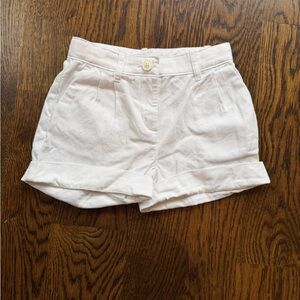 Crewcuts girl’s white cuffed shorts - size 5